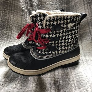 Sorel Tivoli Houndstooth Duck Waterproof Boots